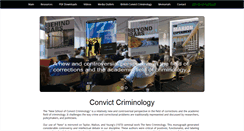 Desktop Screenshot of convictcriminology.org