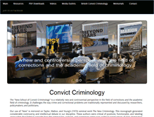 Tablet Screenshot of convictcriminology.org